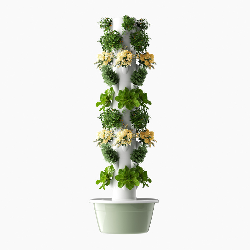 Hydroponic Tower Planter - Torre hidropónica Vertical, macetero de verduras