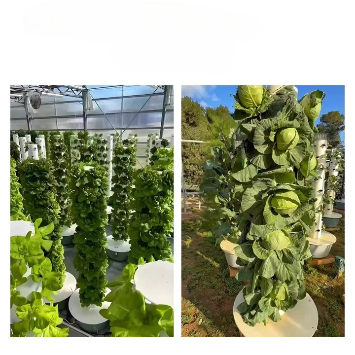 Hydroponic Tower Planter - Torre hidropónica con luz LED de