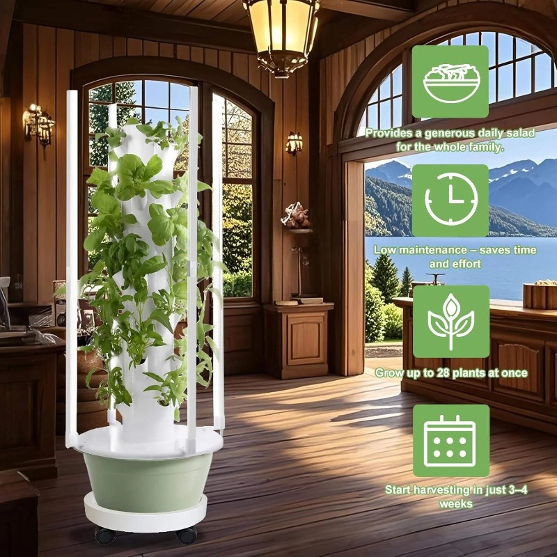 Sistema de Cultivo Hidropónico - Hydroponic Tower Planter reseña y precio