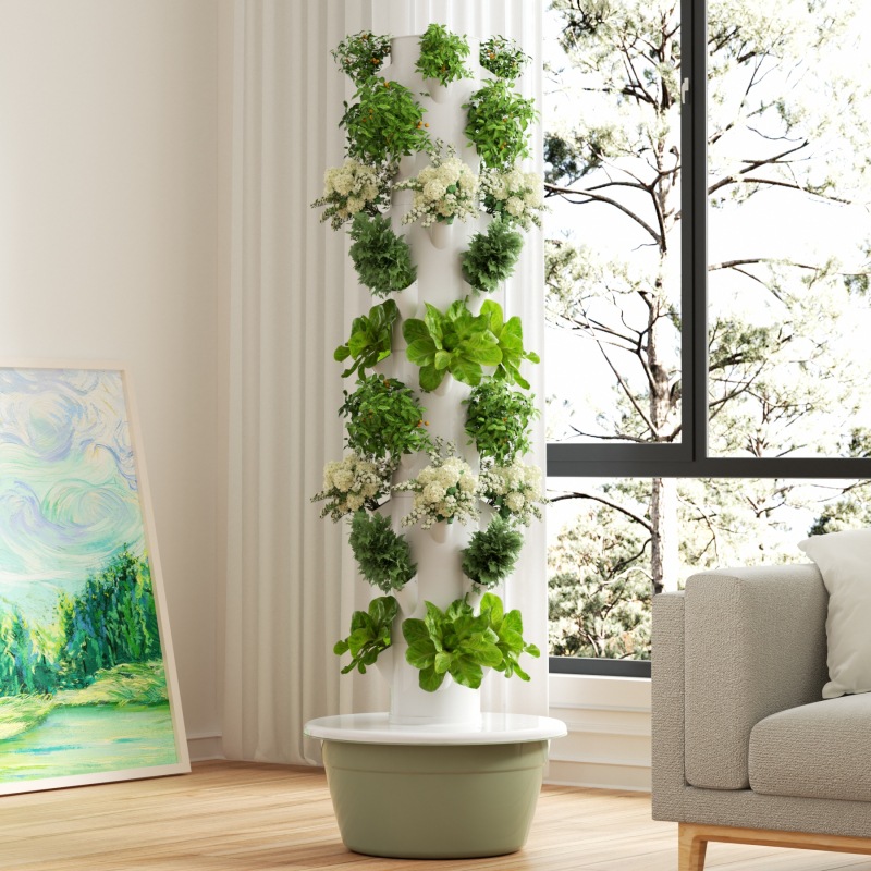 Torre hidropónica Vertical, ma - Hydroponic Tower Planter reseña y precio