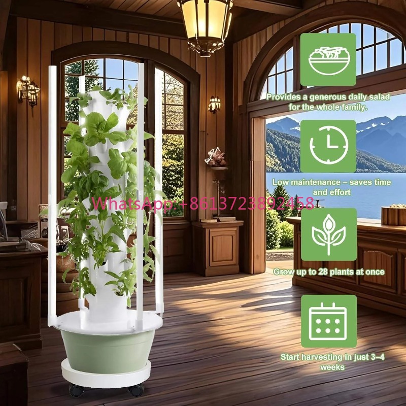Sistema de Cultivo Hidropónico - Hydroponic Tower Planter reseña y precio