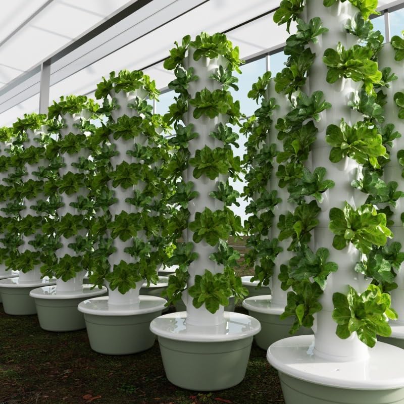 Torre de Cultivo Hidropónico V - Hydroponic Tower Planter reseña y precio